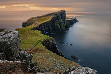 Headland off the Scottish Coast